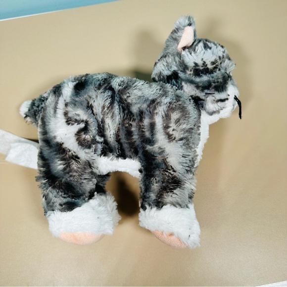 IKEA Kitty Cat  Plush Stuffed Animal Soft Toy Gray White Tabby Lilleplutt 9.5" - Picture 6 of 8